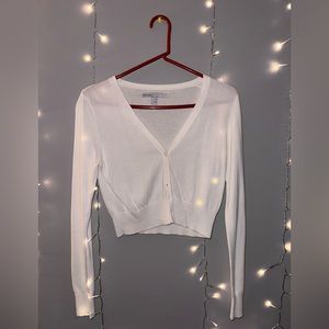 OLD NAVY White Cropped Cardigan